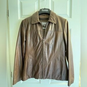 Vintage 1990's WILSON's LEATHER Women's Genuine Leather Jacket Size S